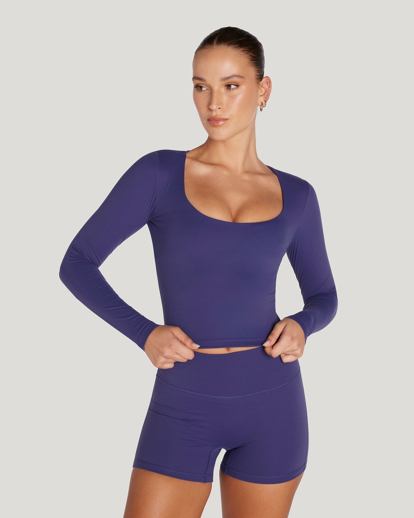 MOTION SCOOP LONG SLEEVE - HAZE