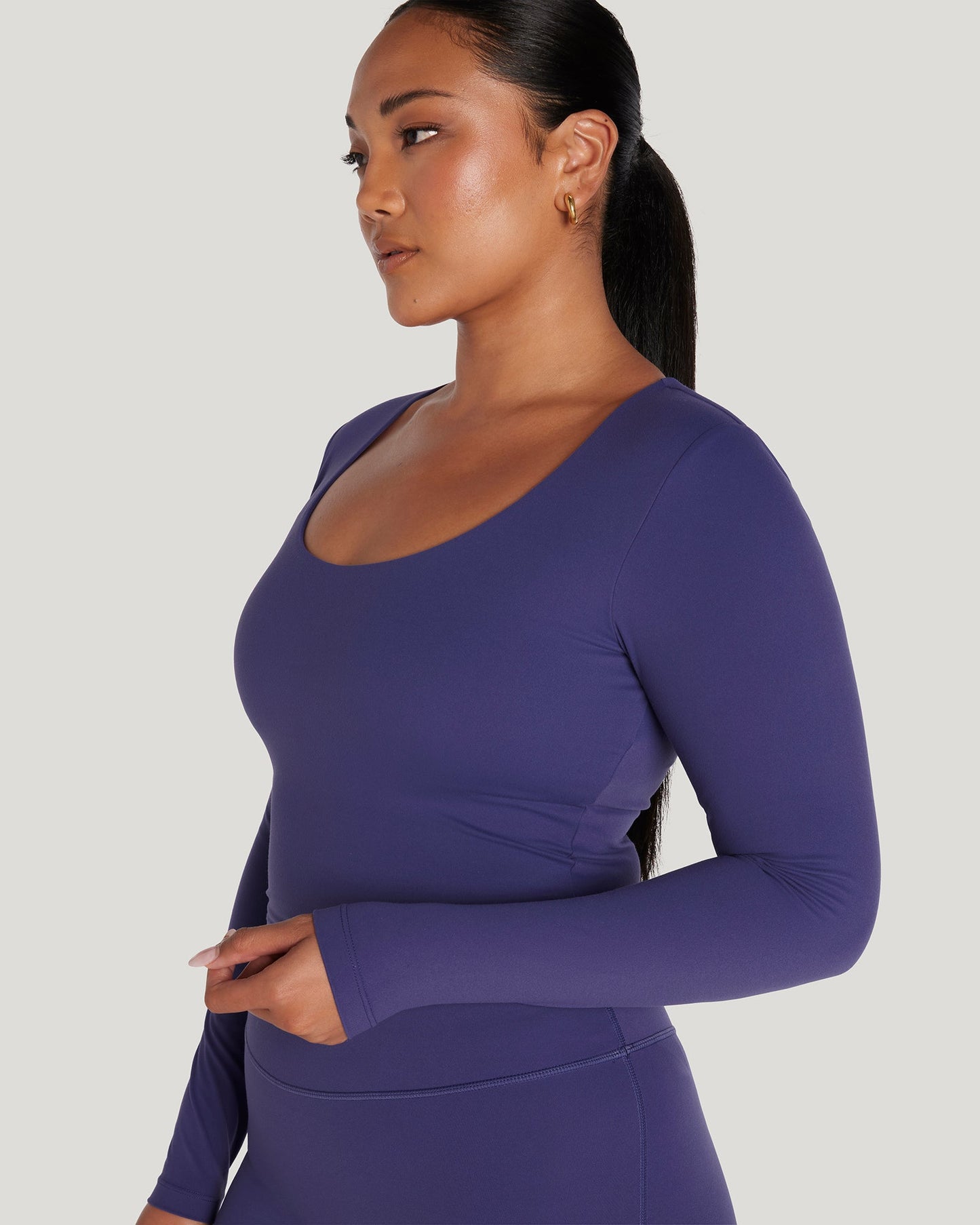 MOTION SCOOP LONG SLEEVE - HAZE