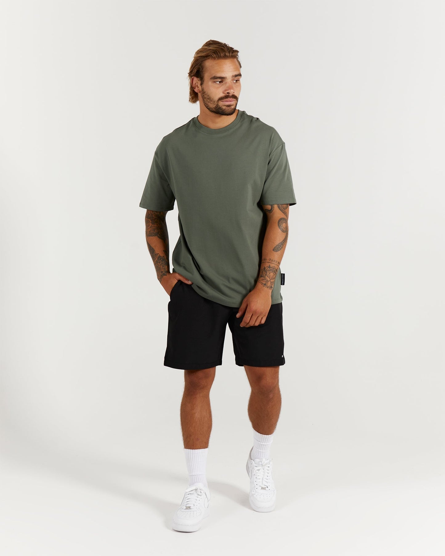 CLASSIC TONAL TEE - PESTO
